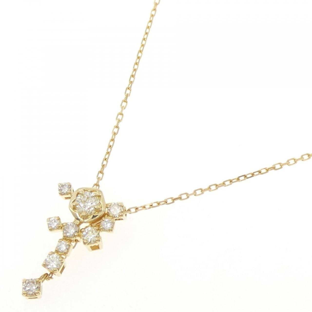 K18YG ダイヤモンド ネックレス 0.10CT