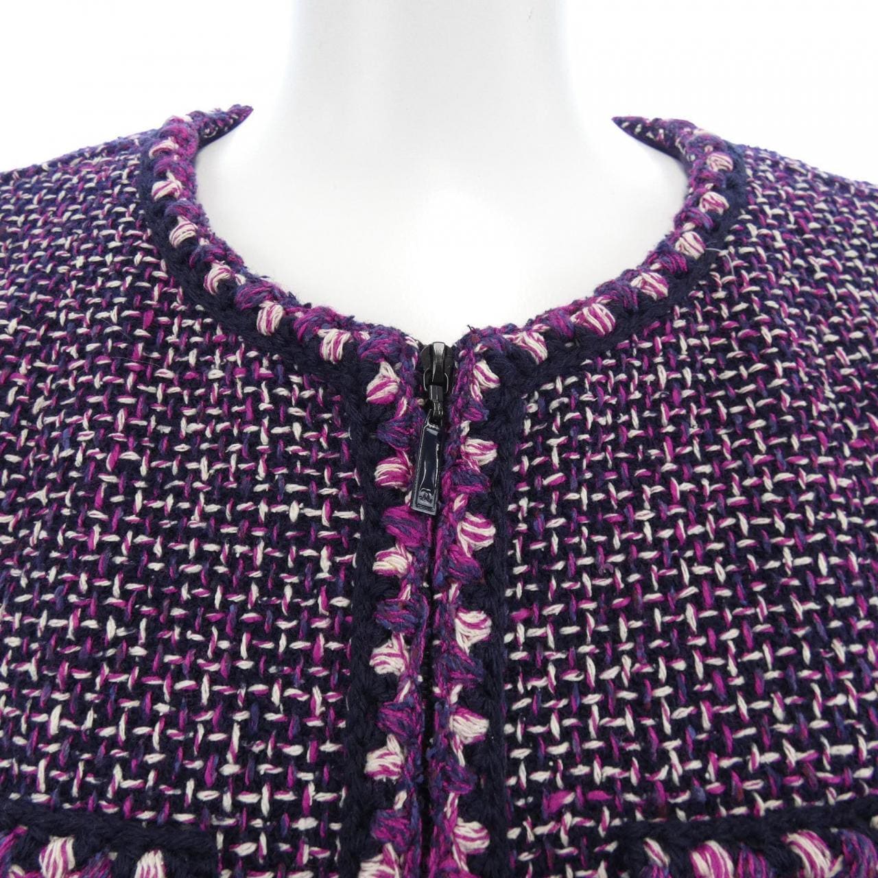 【ヴィンテージ】シャネル CHANEL P21418V12425 03P ノーカラージャケット