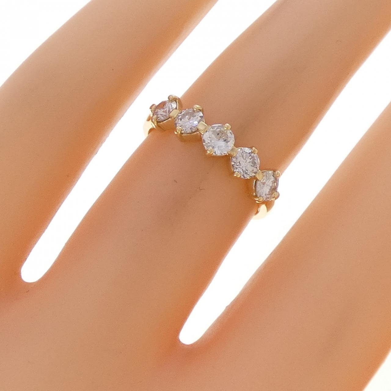 K18YG ダイヤモンド リング 0.60CT