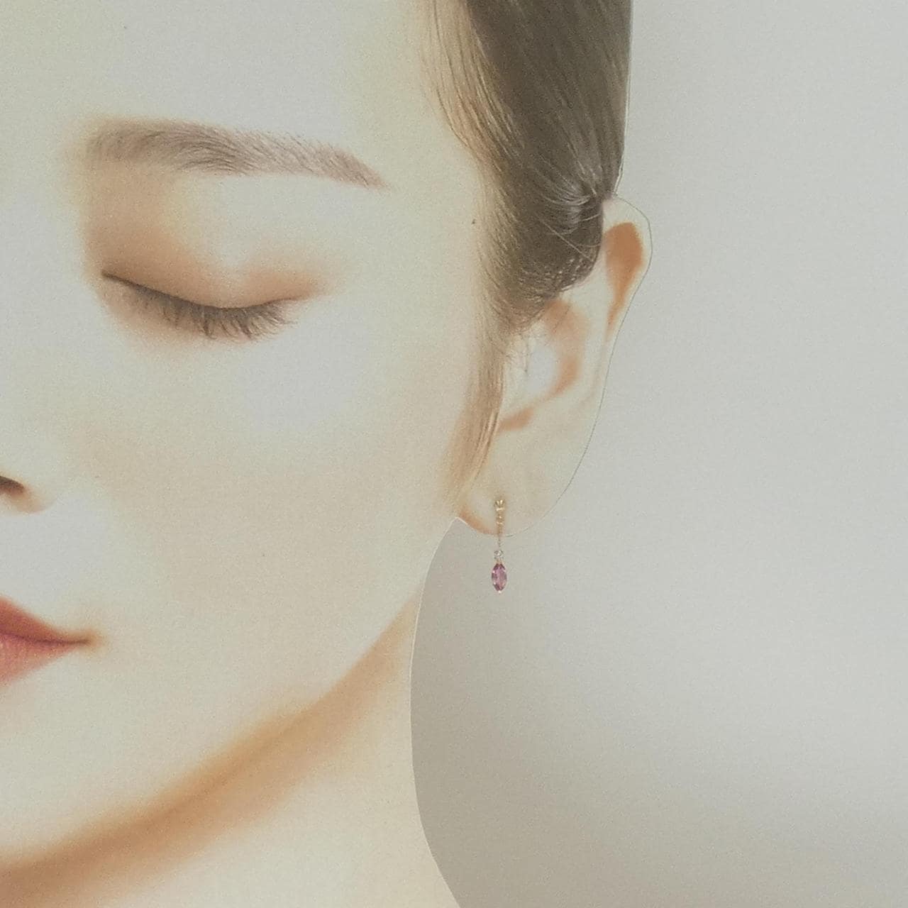 K18PG トルマリン ピアス 0.36CT