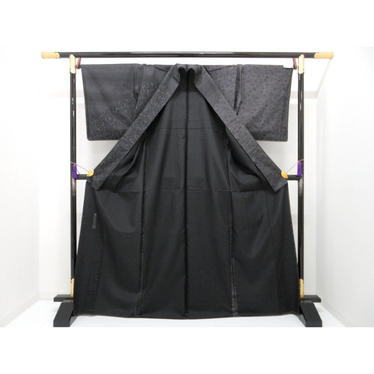 【未使用品】単衣　【川村久太郎】染紬訪問着　身幅Ｌ寸