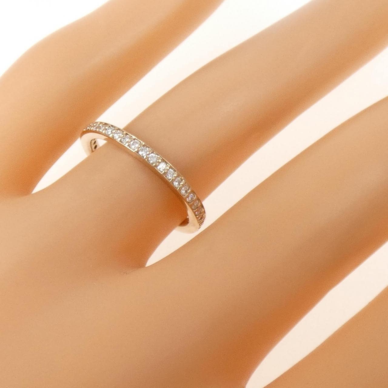 K18PG フルエタニティ ダイヤモンド リング 0.33CT