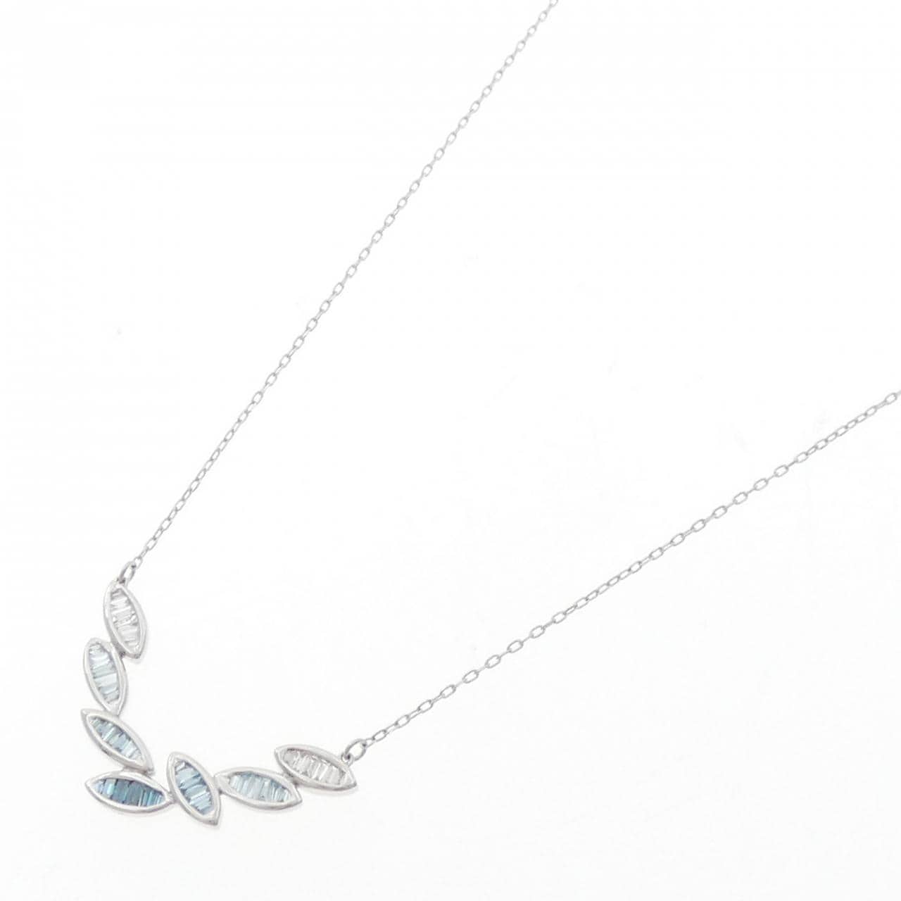 K18WG ダイヤモンド ネックレス 0.40CT