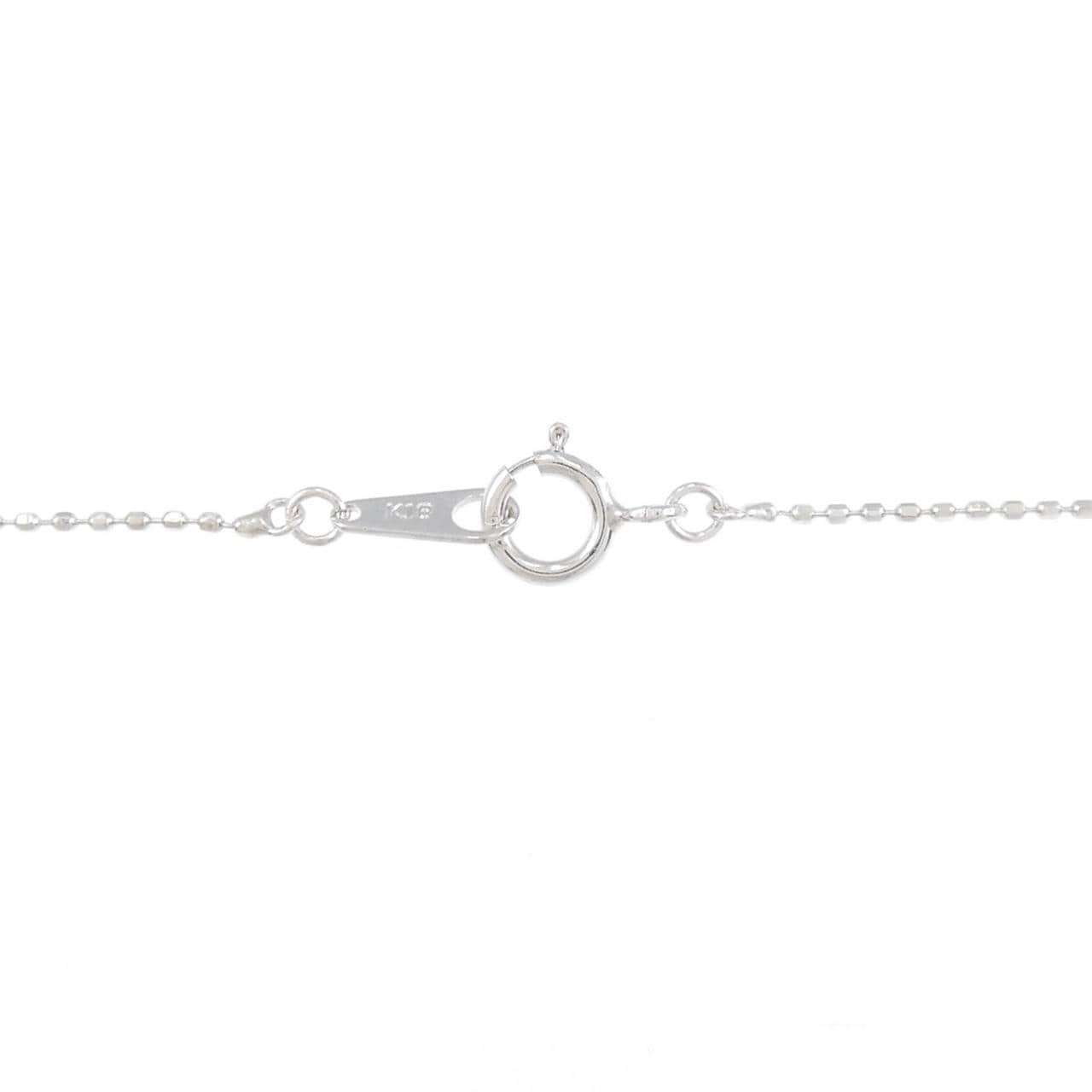 K18WG サファイヤ ネックレス 0.6CT