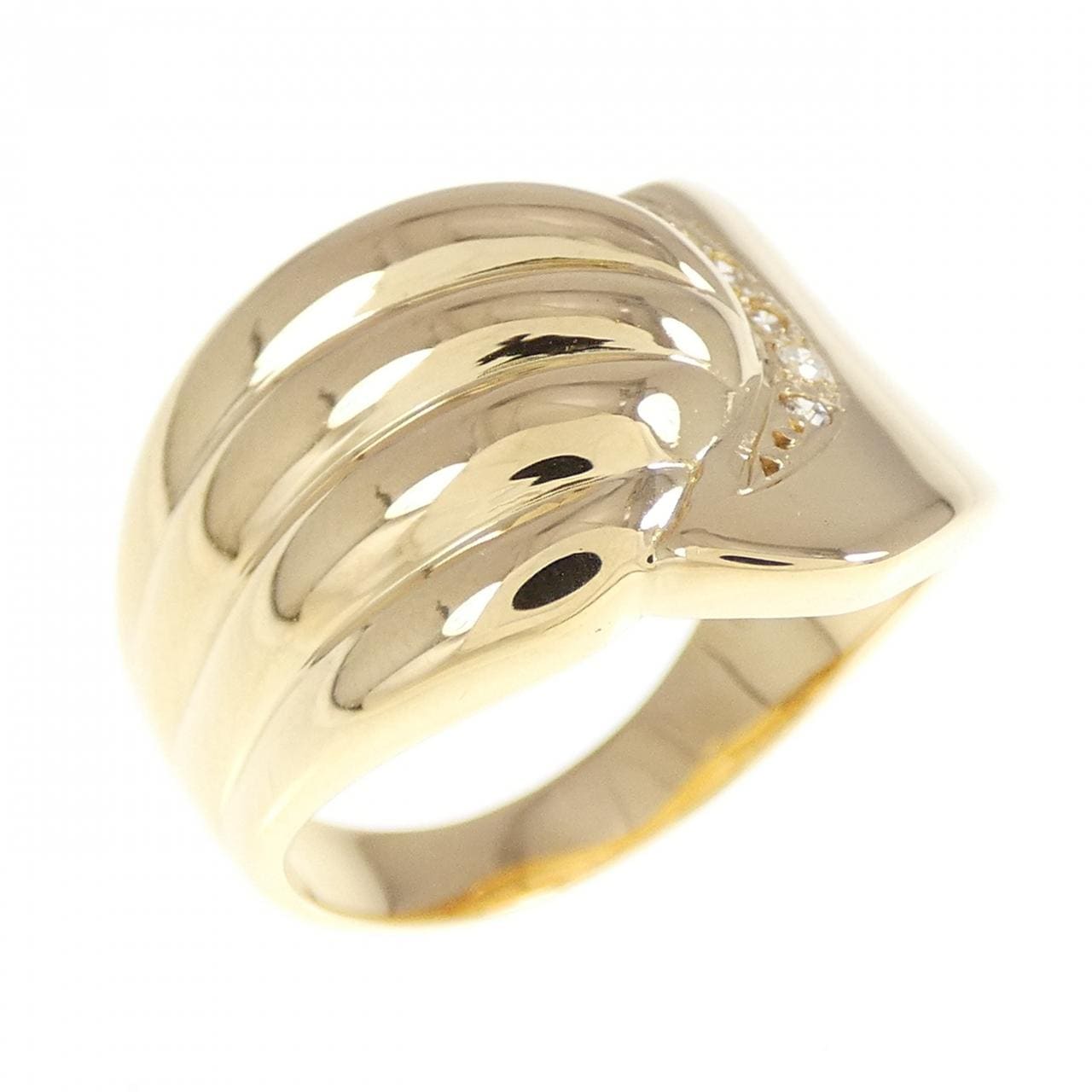 K18YG ダイヤモンド リング 0.03CT