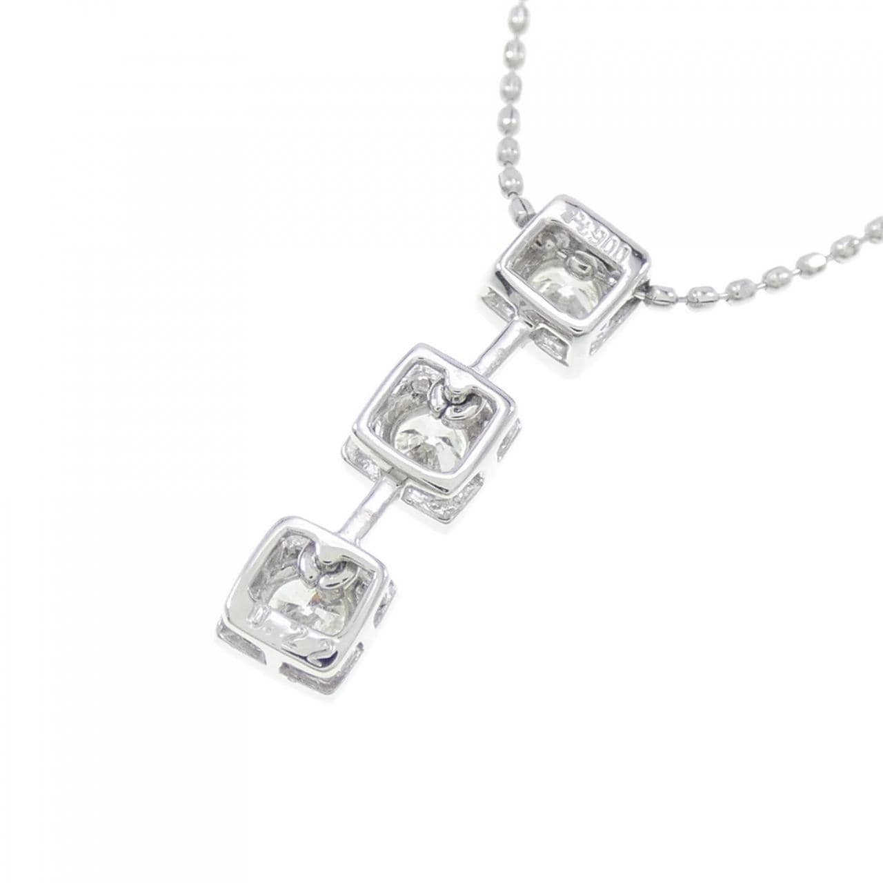 PT Three Stone Diamond Necklace 0.22CT