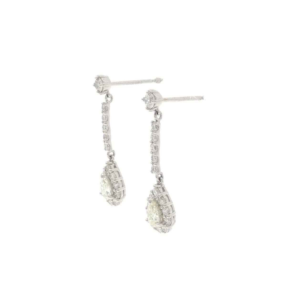【新品】PT900 ダイヤモンド ピアス 0.80CT