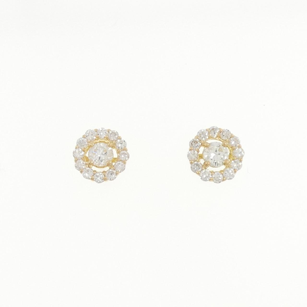[Remake] K18YG Diamond Earrings 0.70CT