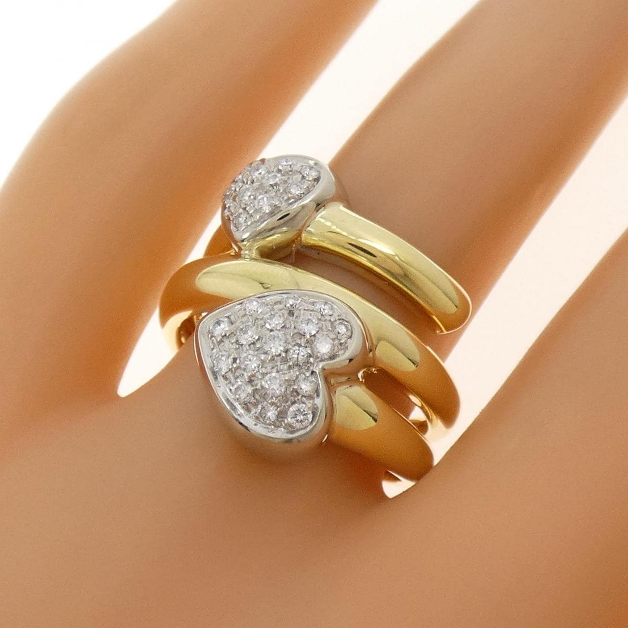 ポンテヴェキオ ハート ダイヤモンド リング