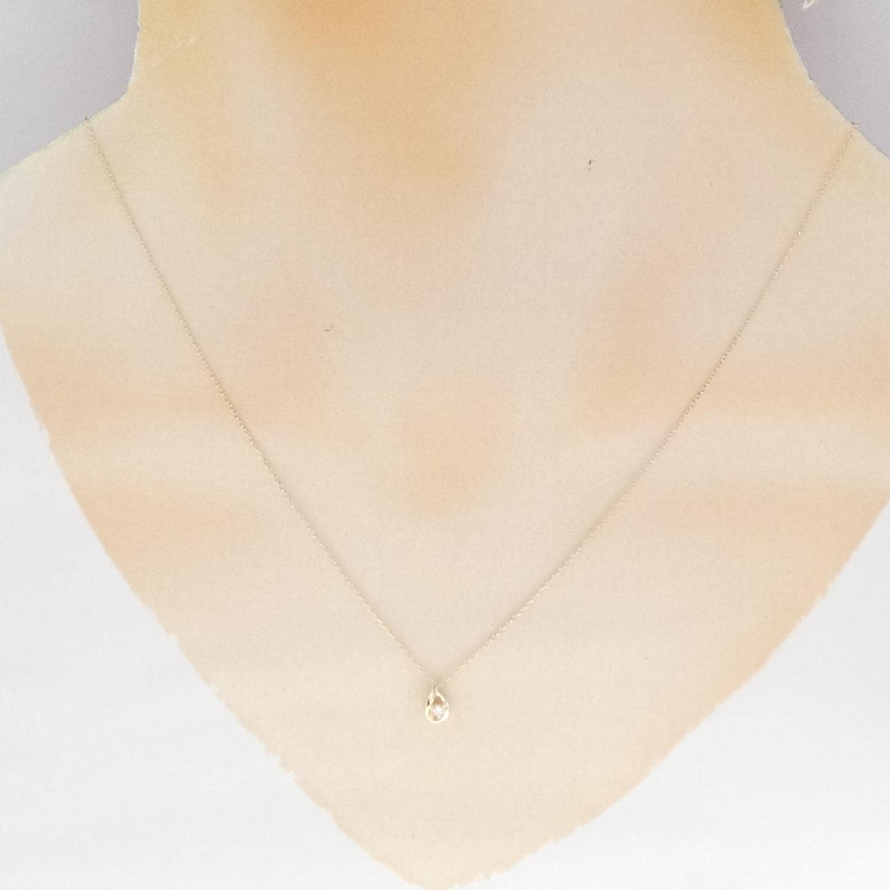 K10YG ダイヤモンド ネックレス 0.02CT