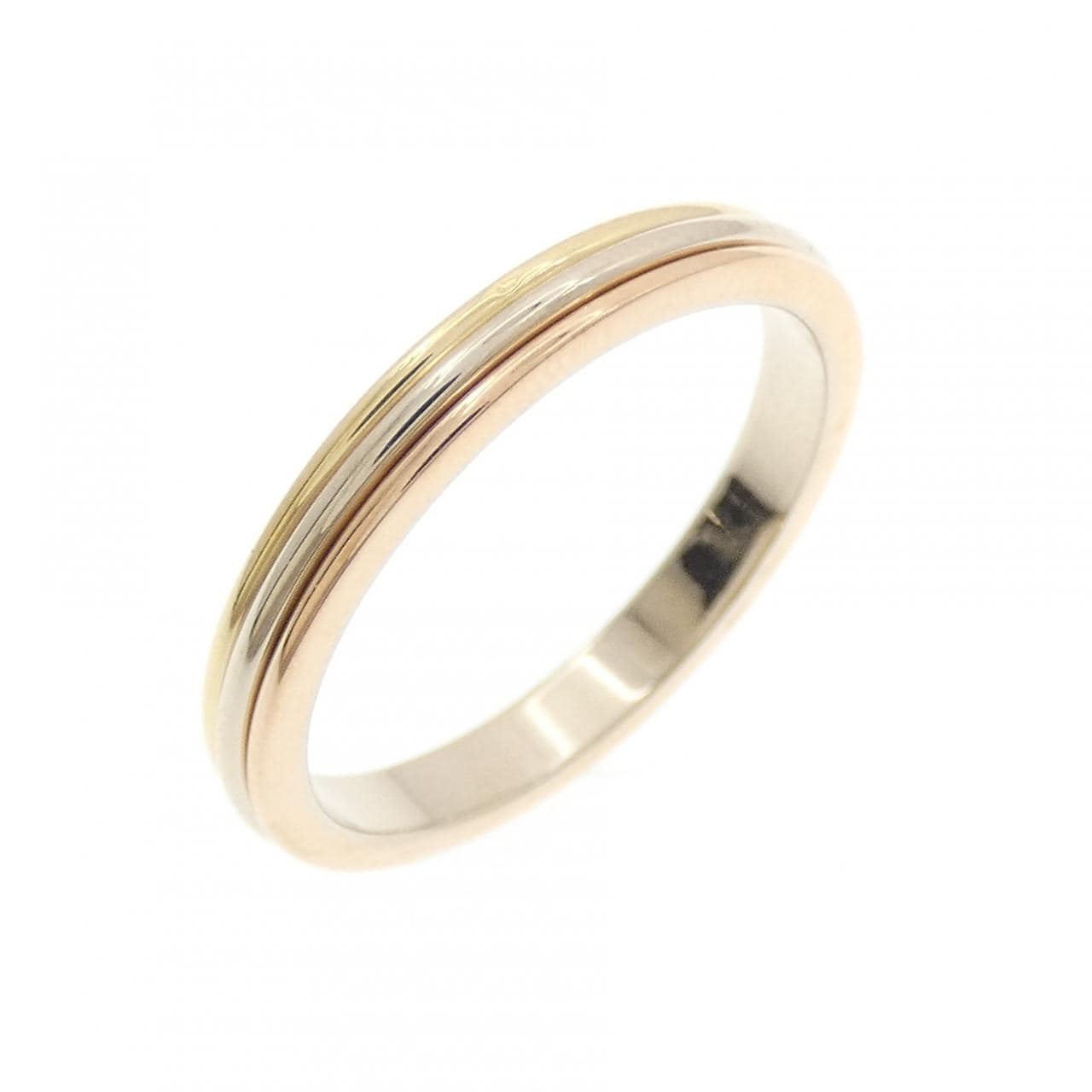 カルティエ スリーゴールドウェディング リング