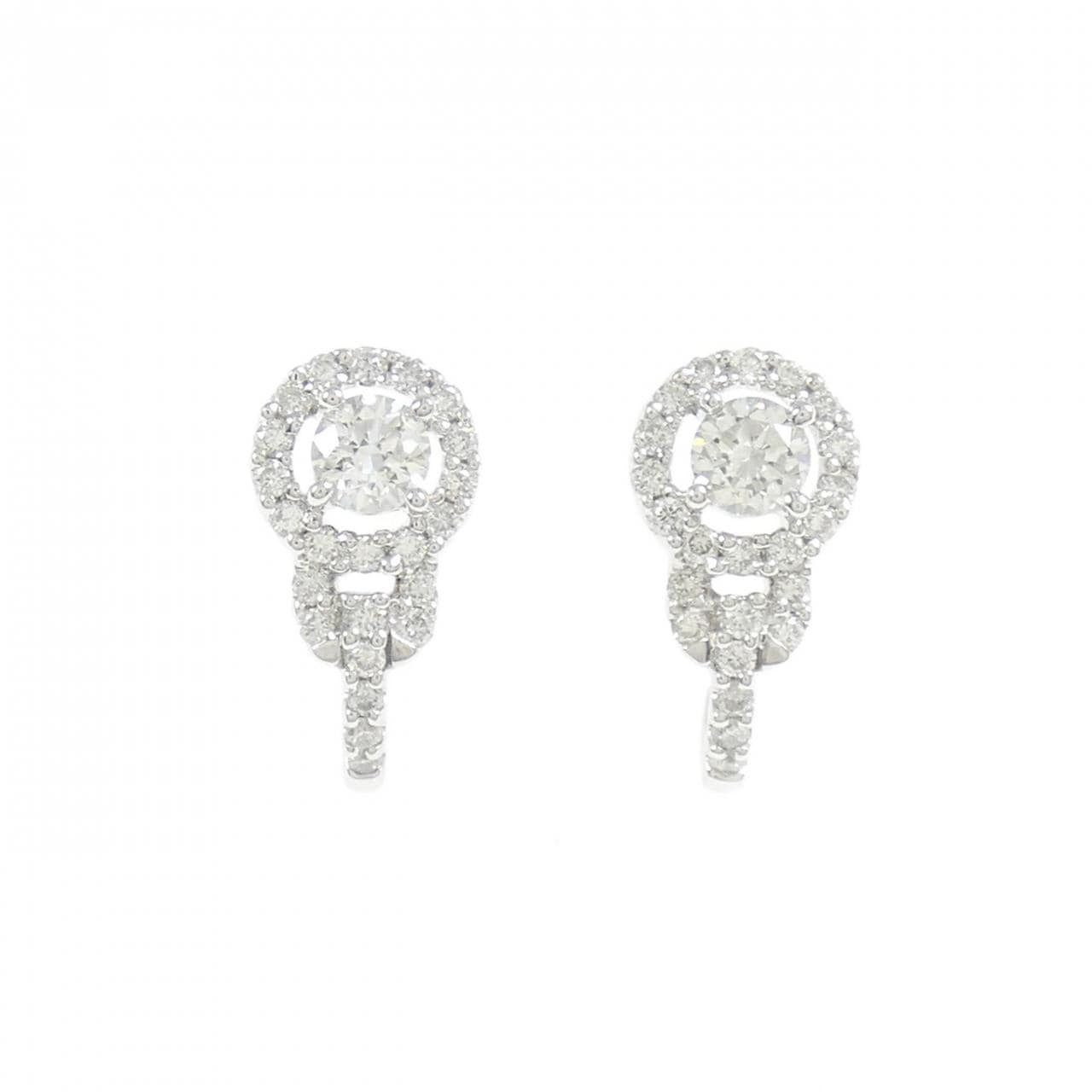 750WG ダイヤモンド ピアス 0.59CT