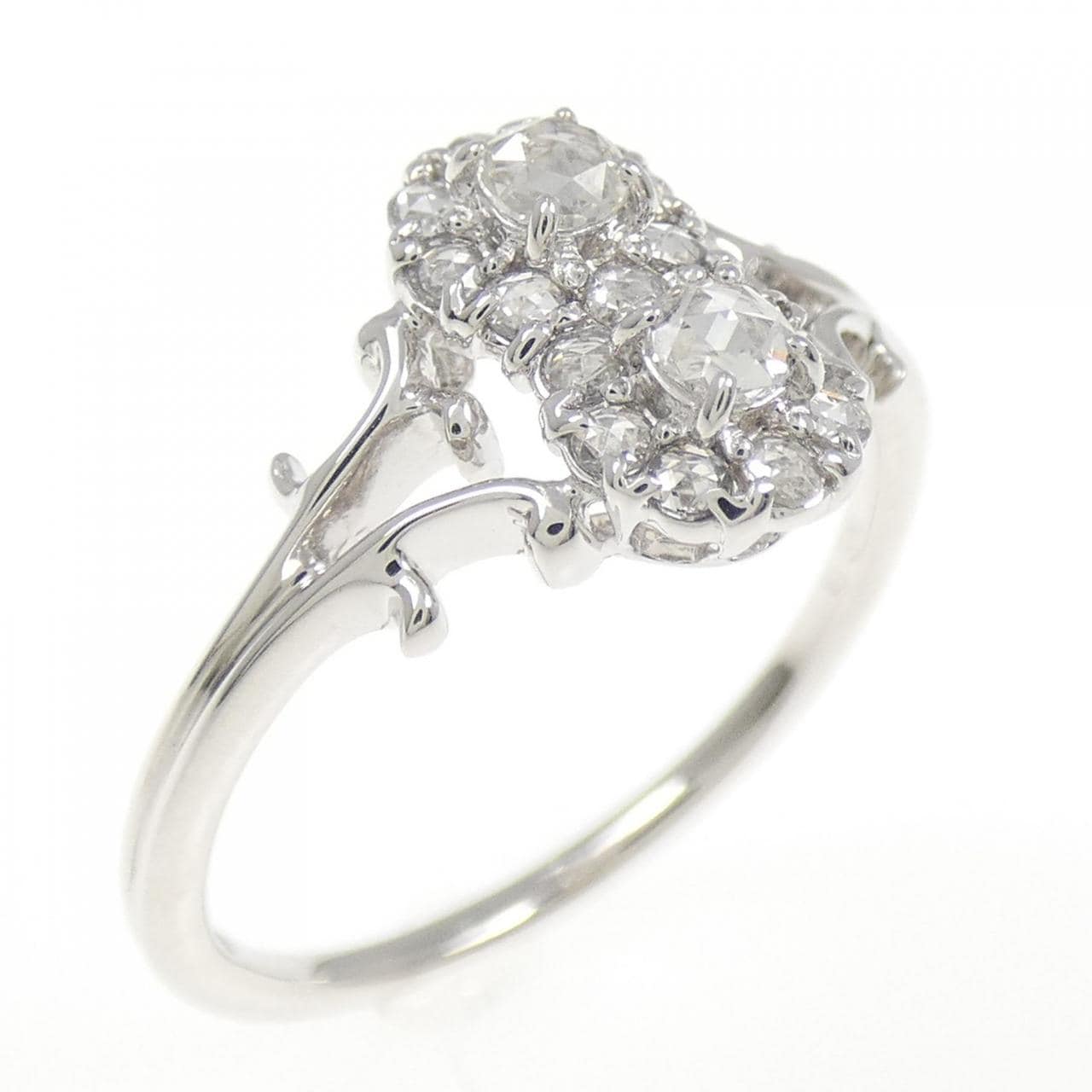K18WG ダイヤモンド リング 0.30CT