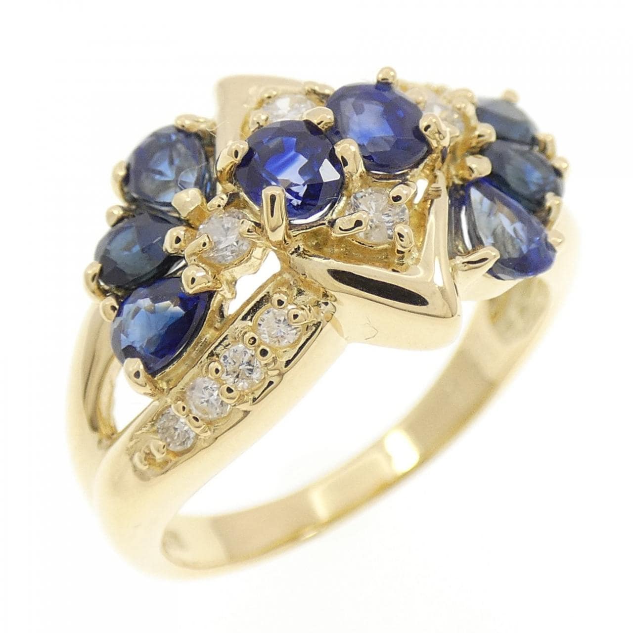 K18YG サファイヤ リング 1.41CT