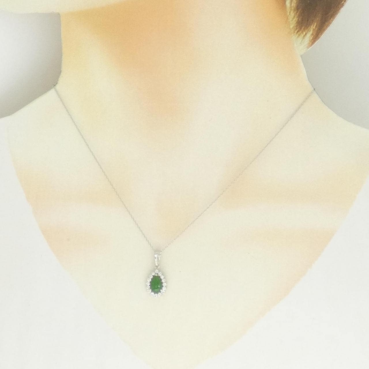 PM900/PT850 ヒスイ ネックレス 0.70CT
