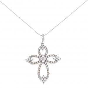 K18WG/K18BG ダイヤモンド ネックレス 1.80CT