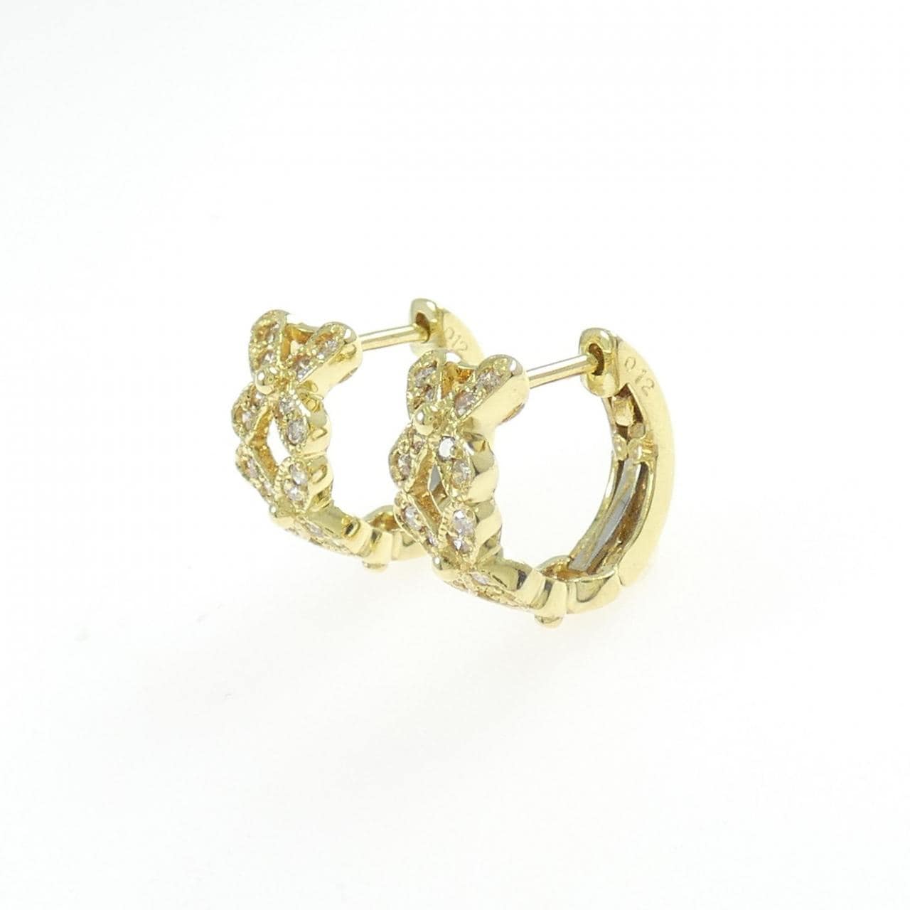 K18YG ダイヤモンド ピアス 0.24CT