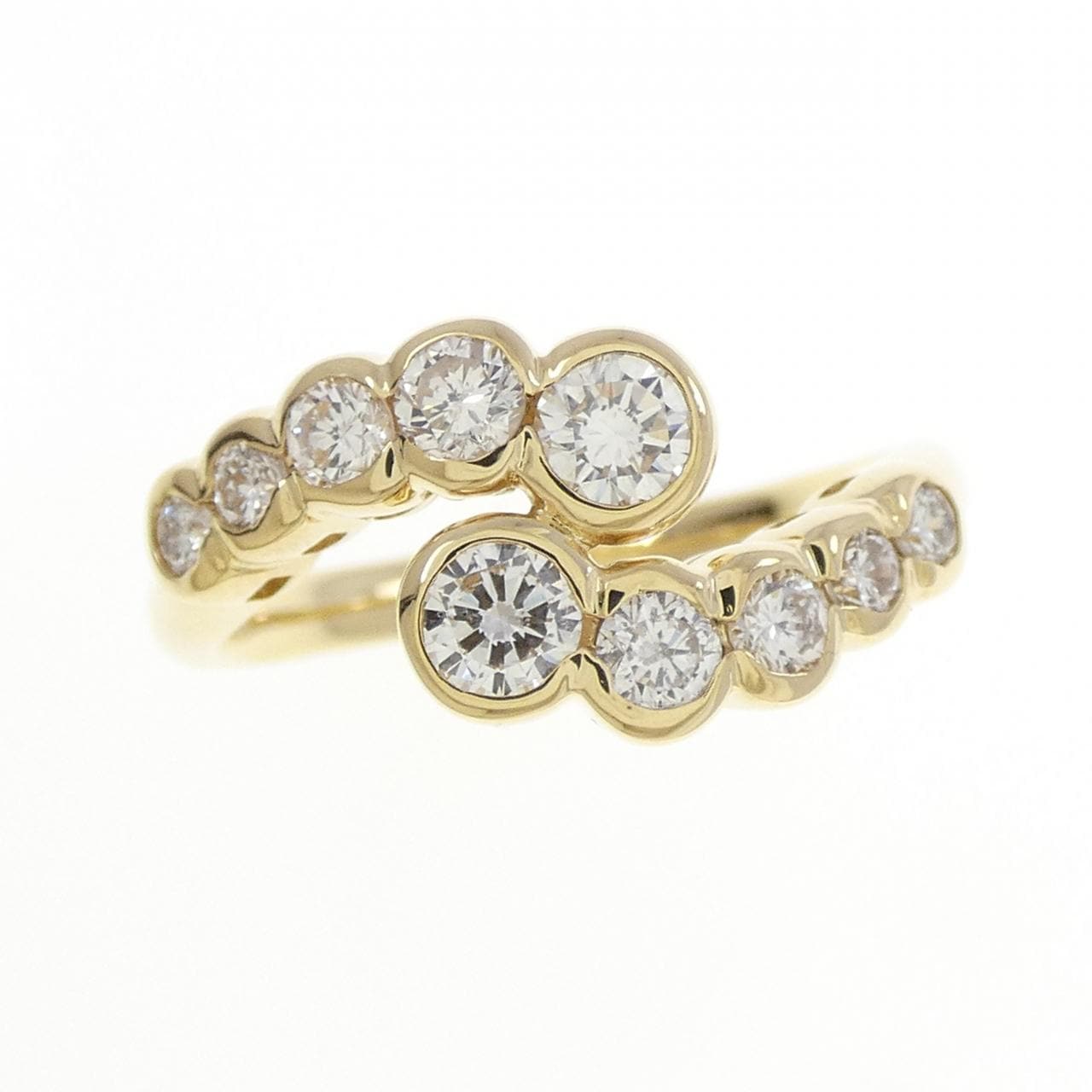 K18YG ダイヤモンド リング 0.72CT