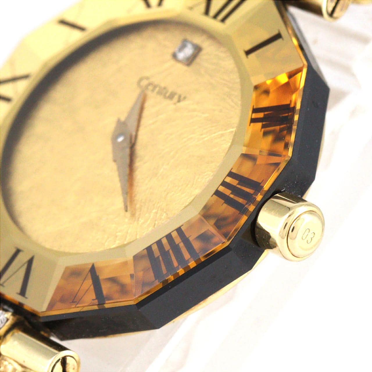 【ノーメンテナンス還元価格】センチュリー タイムジェム YG YG クォーツ