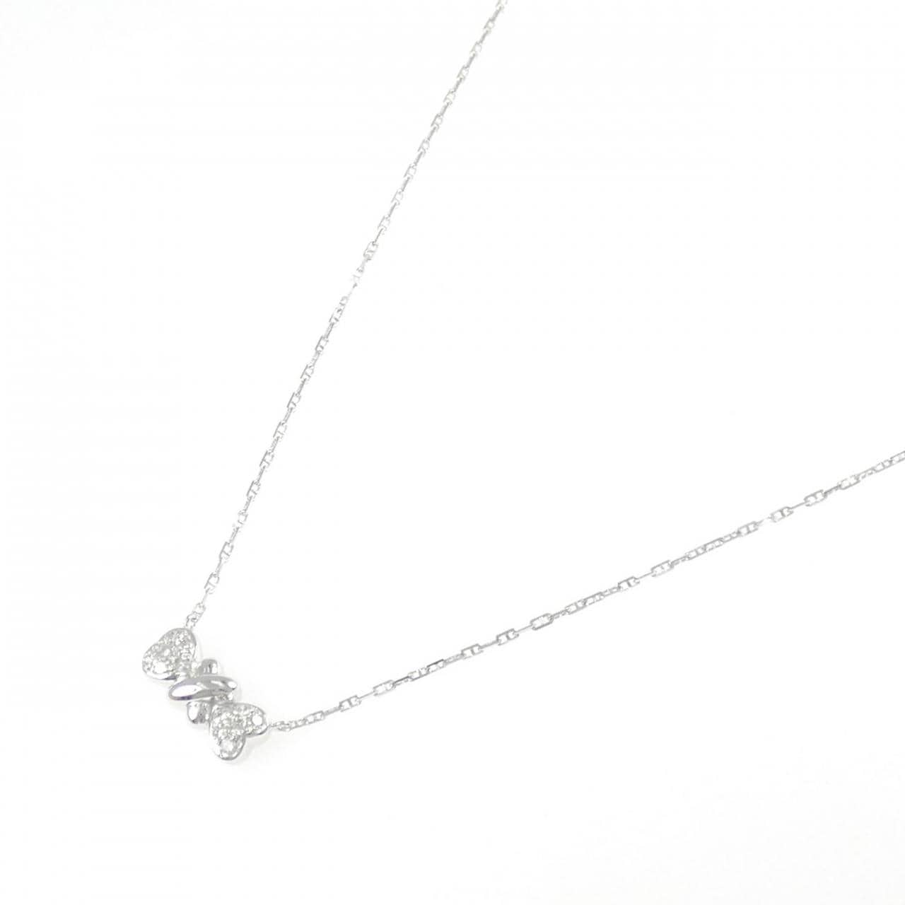 750WG ダイヤモンド ネックレス 0.11CT