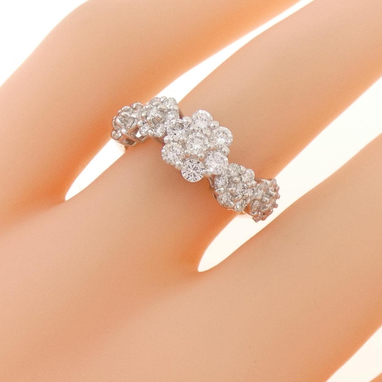 ポンテヴェキオ フラワー リング 0.80CT
