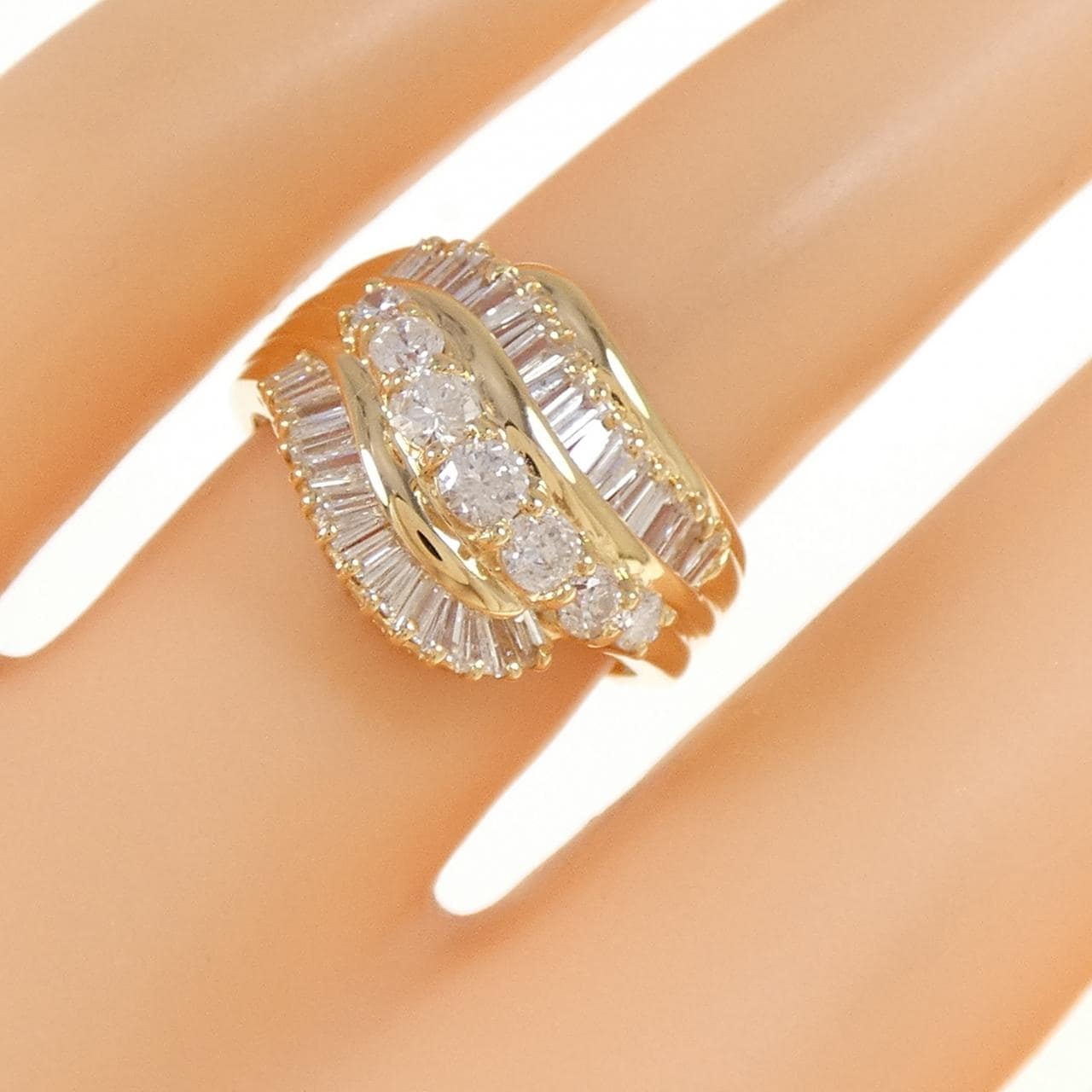 K18YG ダイヤモンド リング 1.15CT