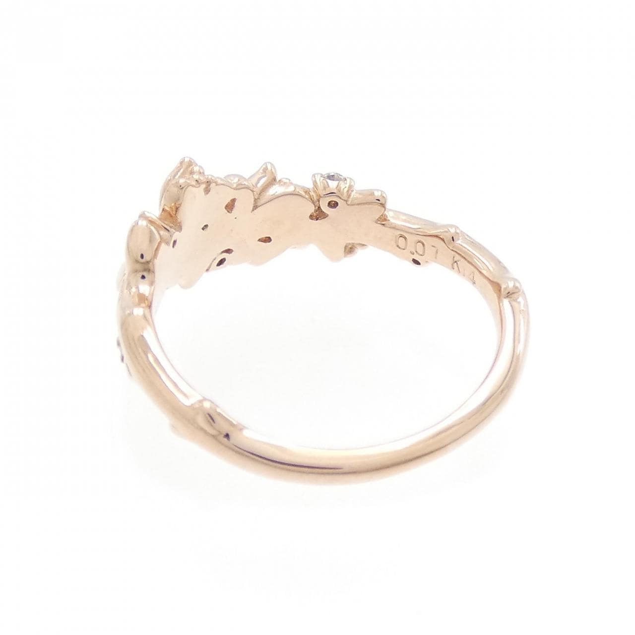 K14PG ダイヤモンド リング 0.07CT