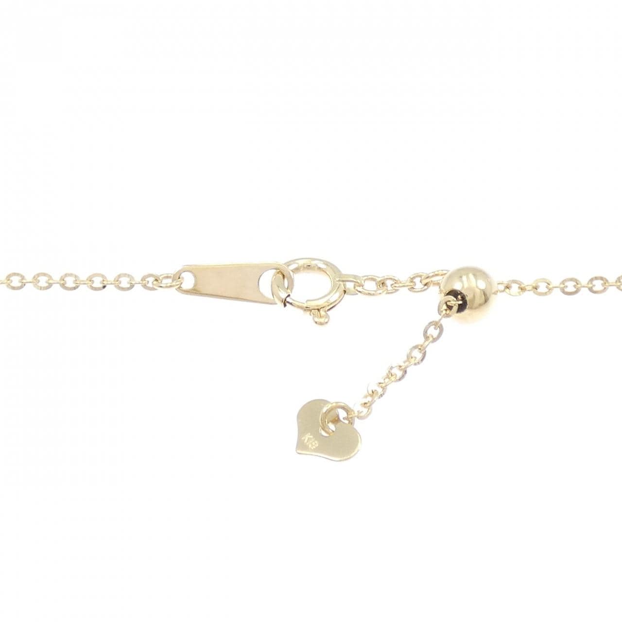 K18YG 黒蝶パール ネックレス 8.9mm