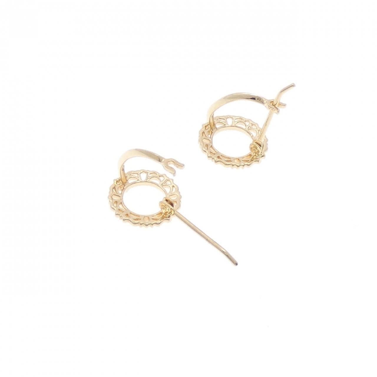 アガット ダイヤモンド ピアス 0.02CT