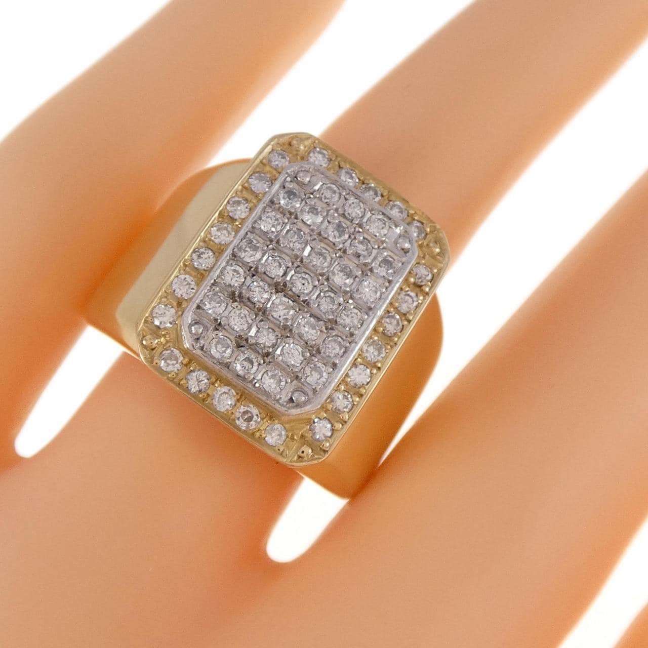 K18YG/K18WG Diamond ring 0.60CT