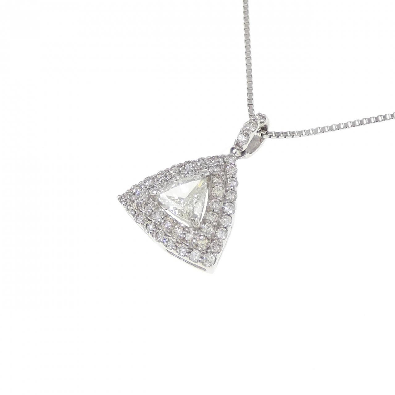 【新品】PT900/PT850 ダイヤモンド ネックレス 0.35CT