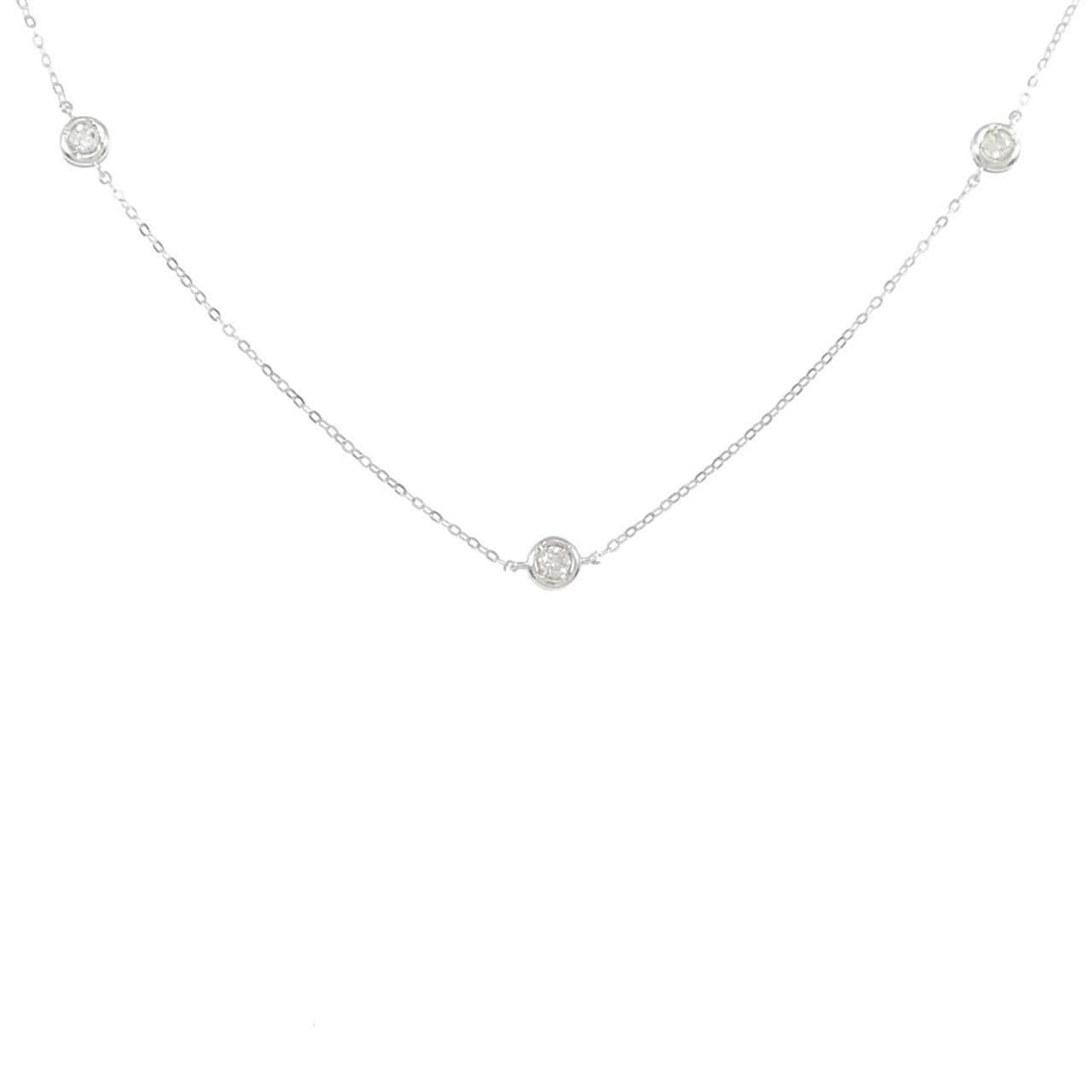 PT950/PT850 ダイヤモンド ネックレス 0.15CT