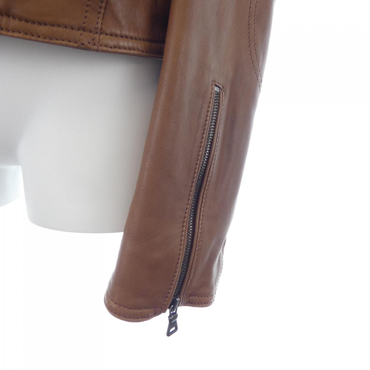 エトロ ETRO レザーライダースジャケット