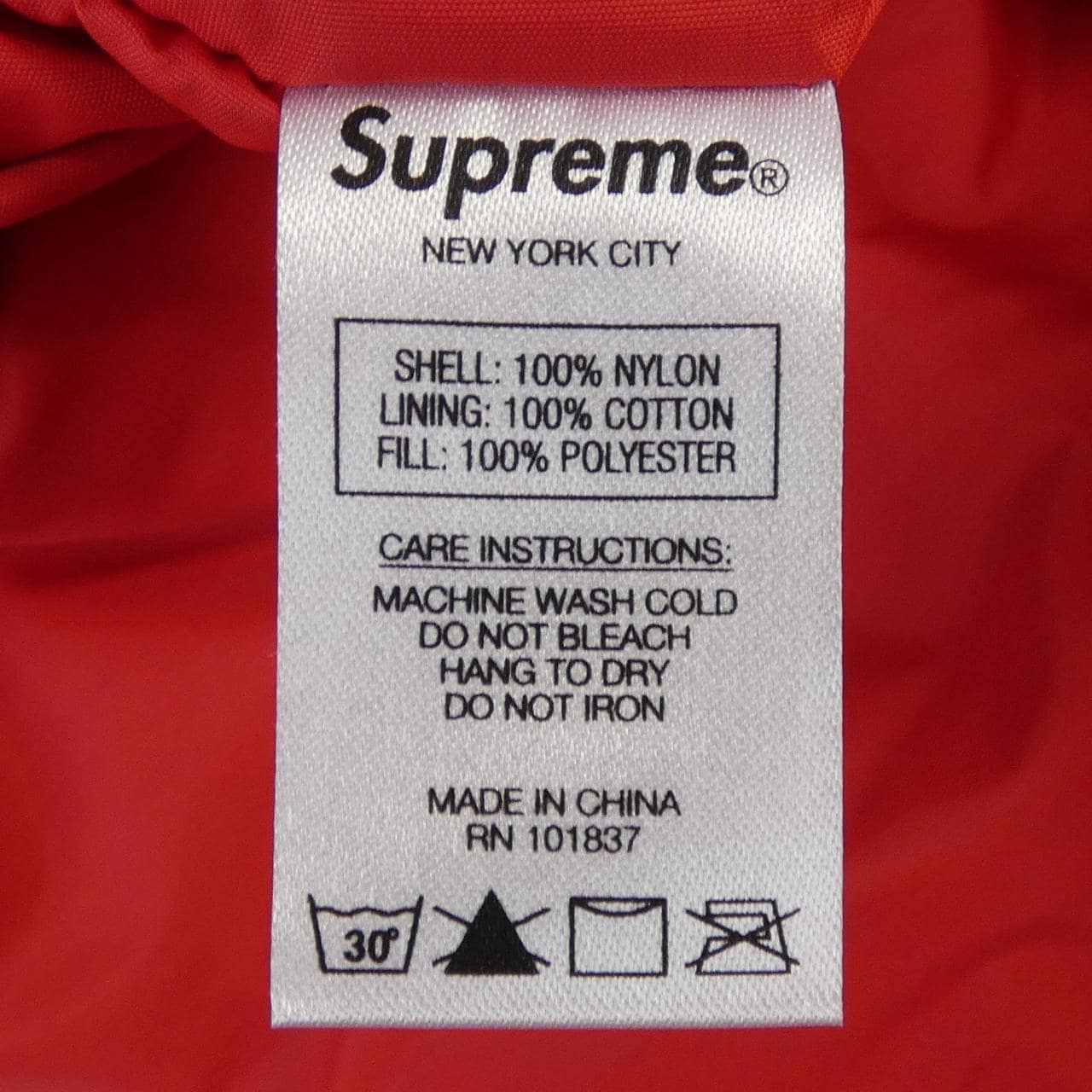 シュプリーム SUPREME REVERSIBLE PUFFY WORK ブルゾン