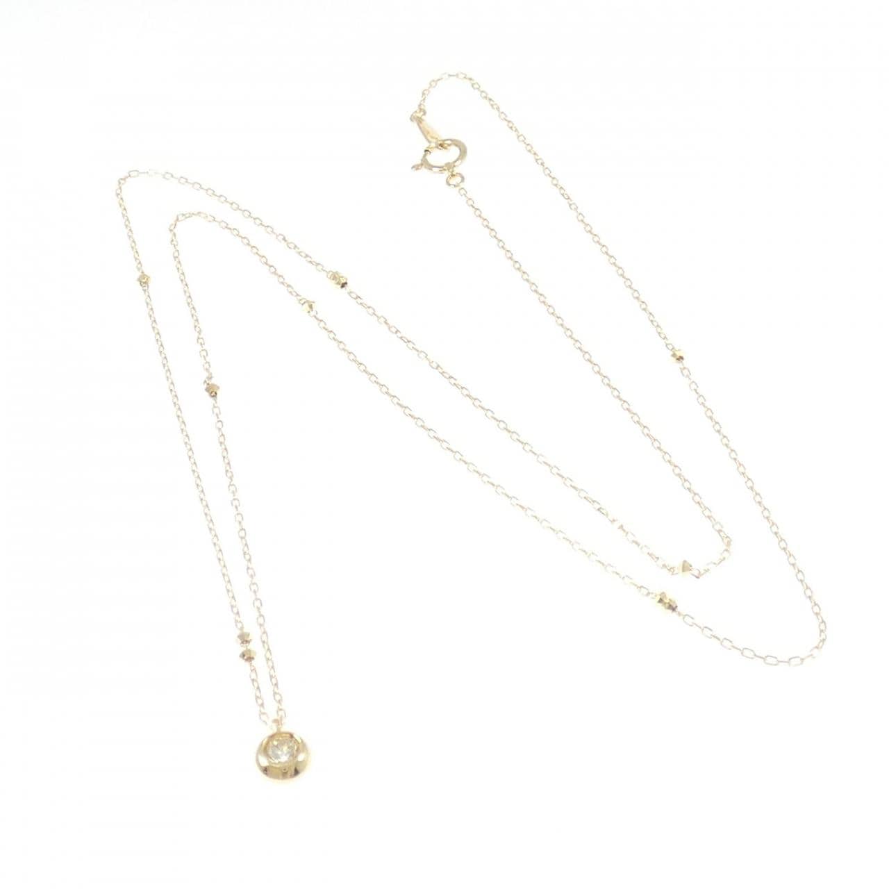 K18YG ダイヤモンド ネックレス 0.12CT