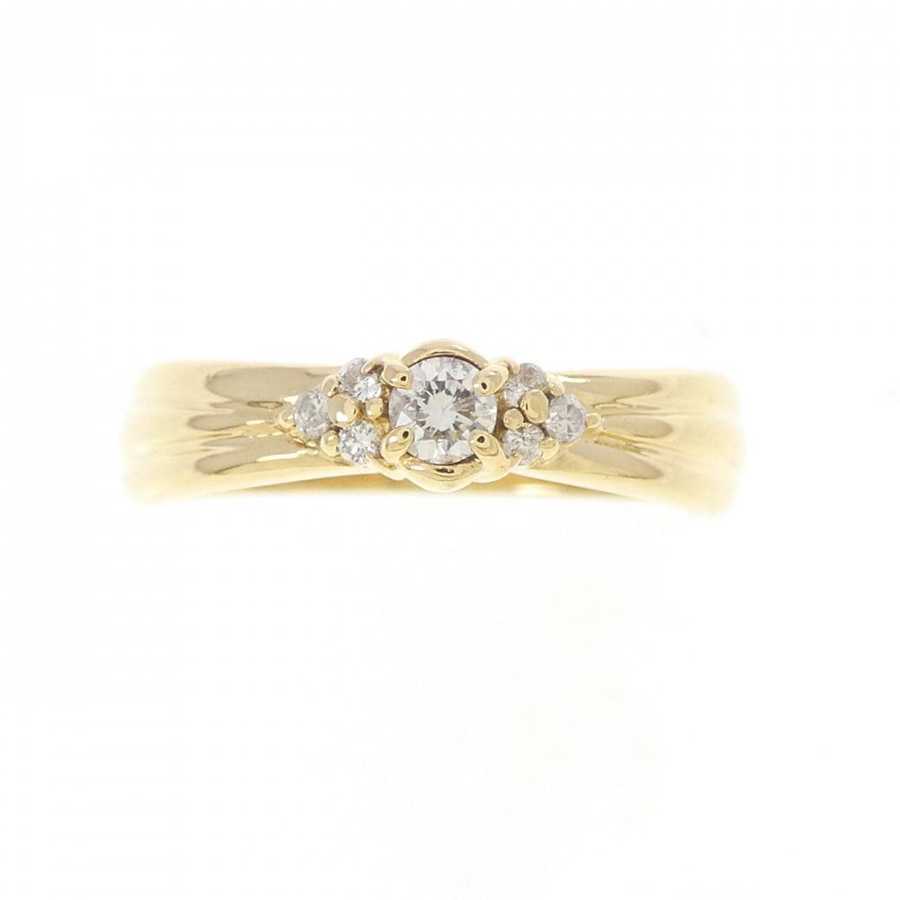 K18YG ダイヤモンド リング 0.12CT