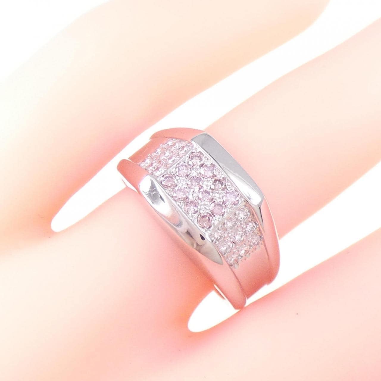 PT Pink diamond ring 0.17CT
