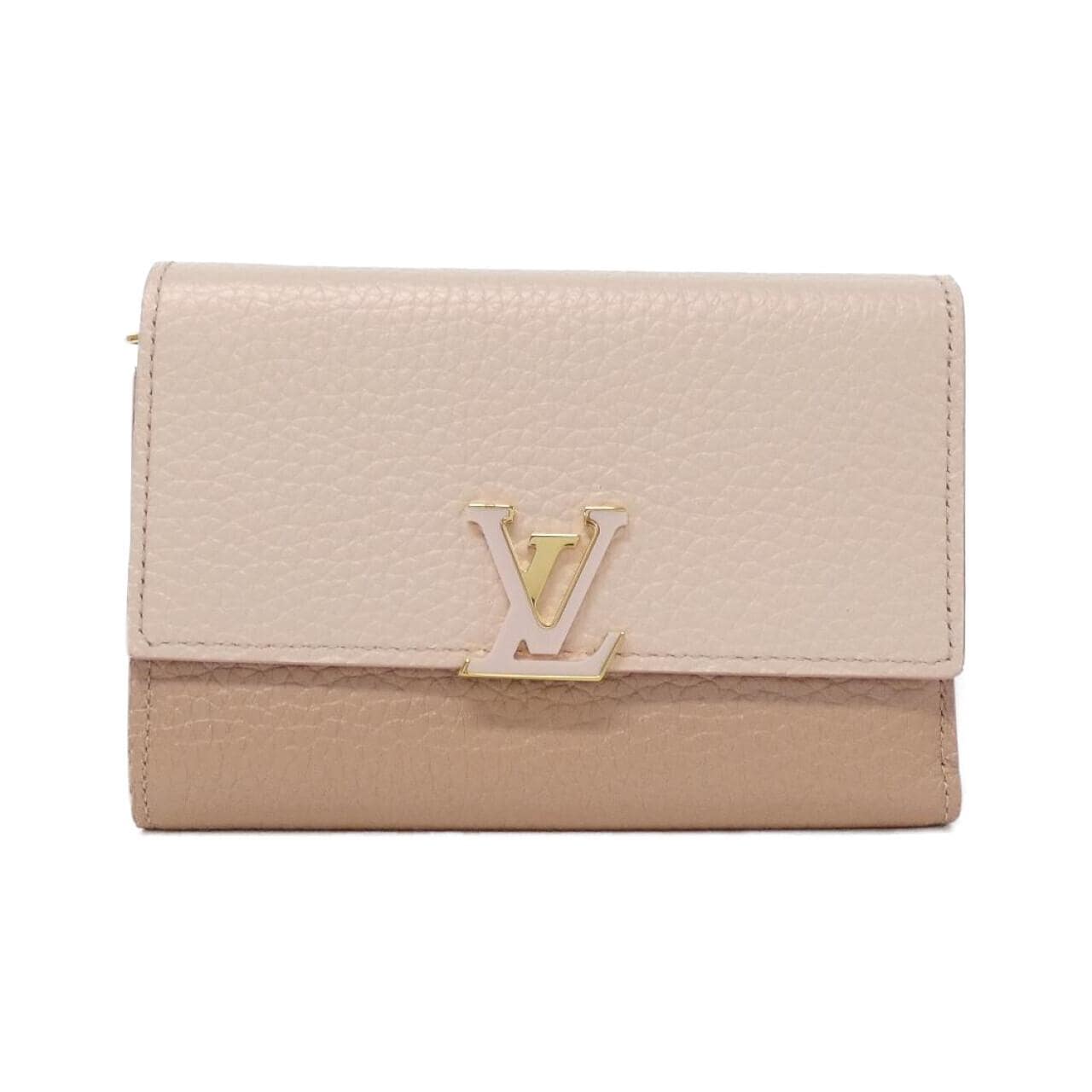 LOUIS VUITTON Taurillon Portefeuille Capucines Compact M80985 Wallet