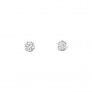 PT900 ソリティア ダイヤモンド ピアス 0.40CT