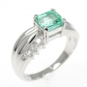 PT エメラルド リング 0.85CT