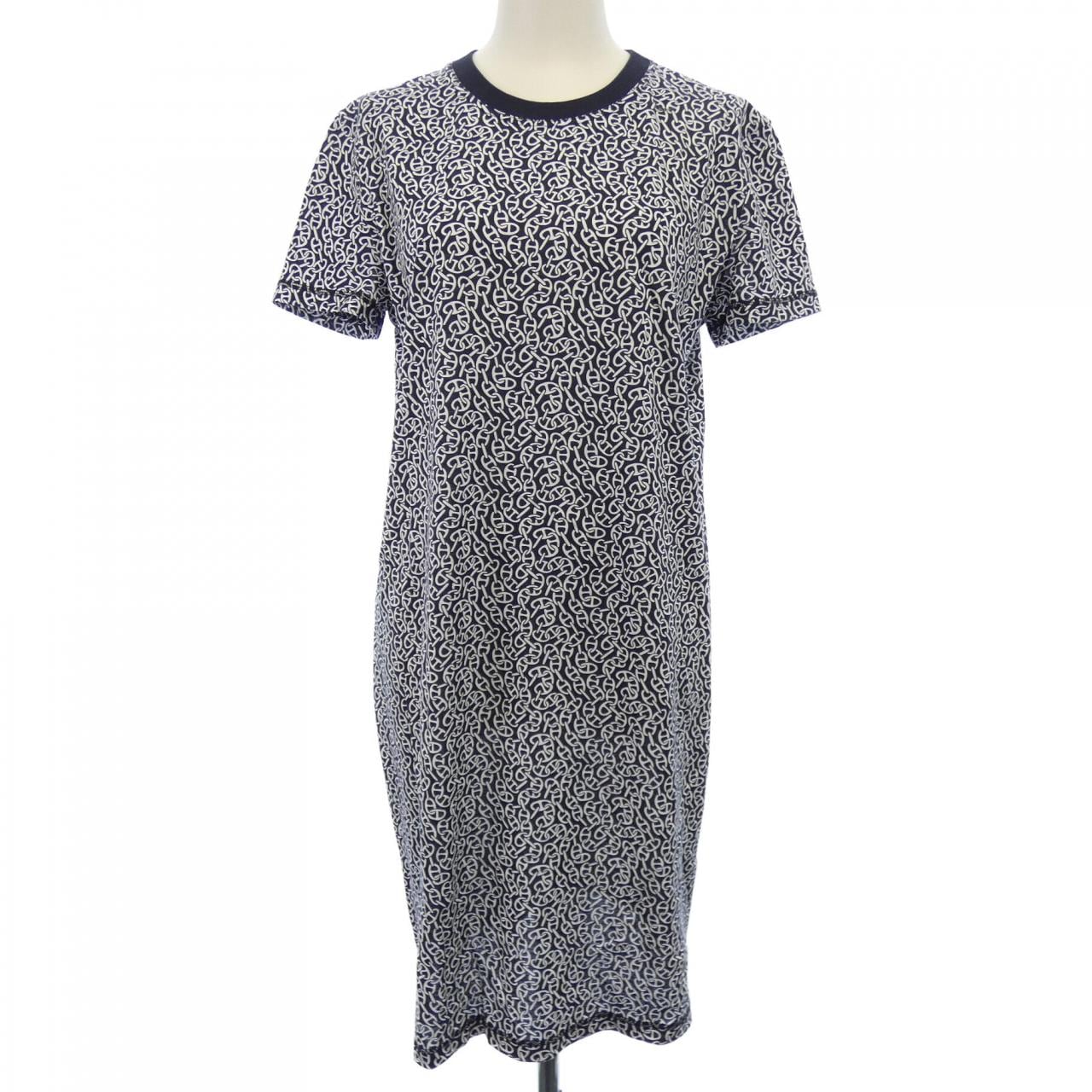 エルメス HERMES シェーヌダンクル CHAINE D'ANCRE ナウサ NAOUSSA 4E4521DB カットワンピース