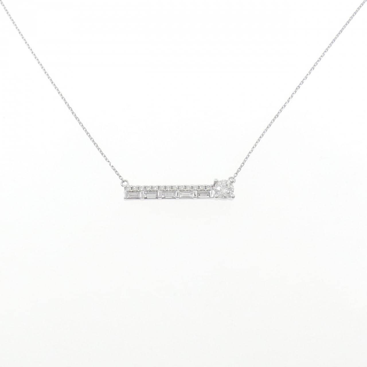 K18WG ダイヤモンド ネックレス 0.326CT D IF 3EXT