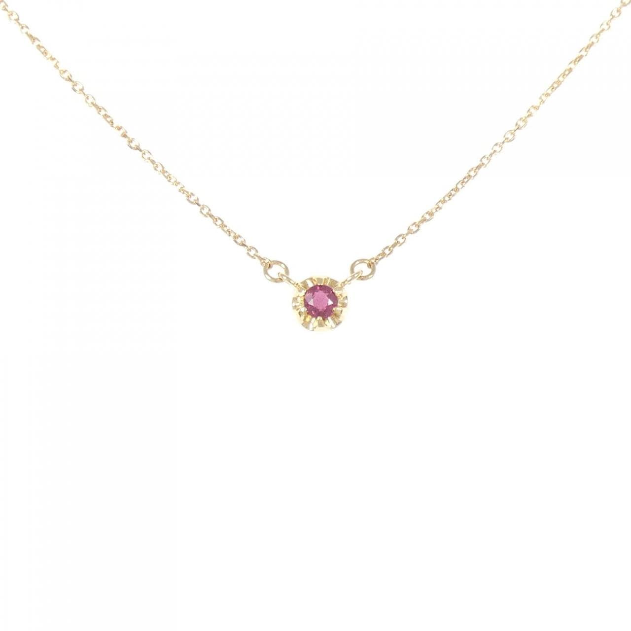 4゜C ルビー ネックレス