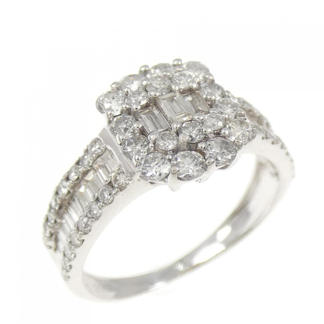 K18WG ダイヤモンド リング 1.00CT