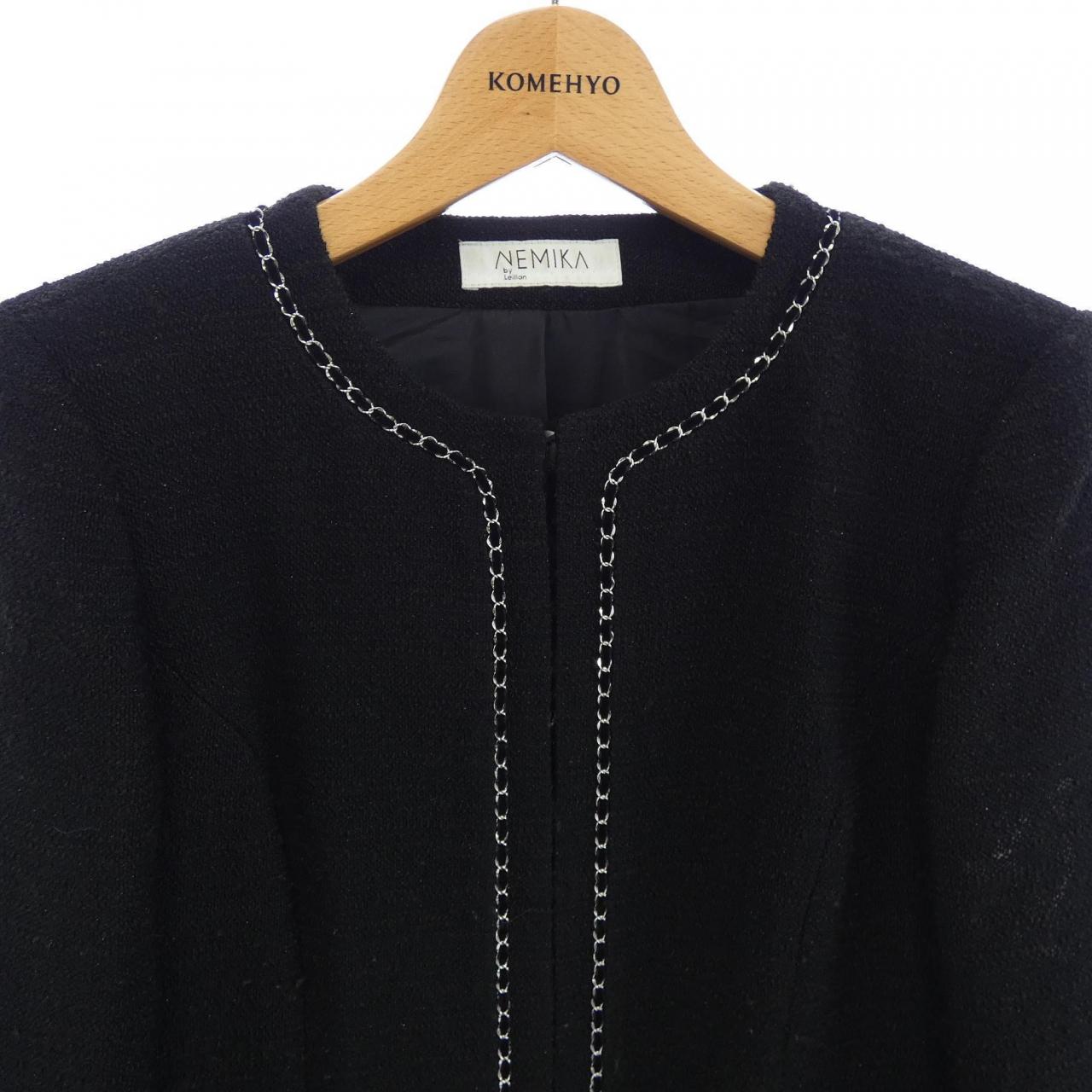 ネミカバイレリアン NEMIKA BY LEILIAN ノーカラージャケット