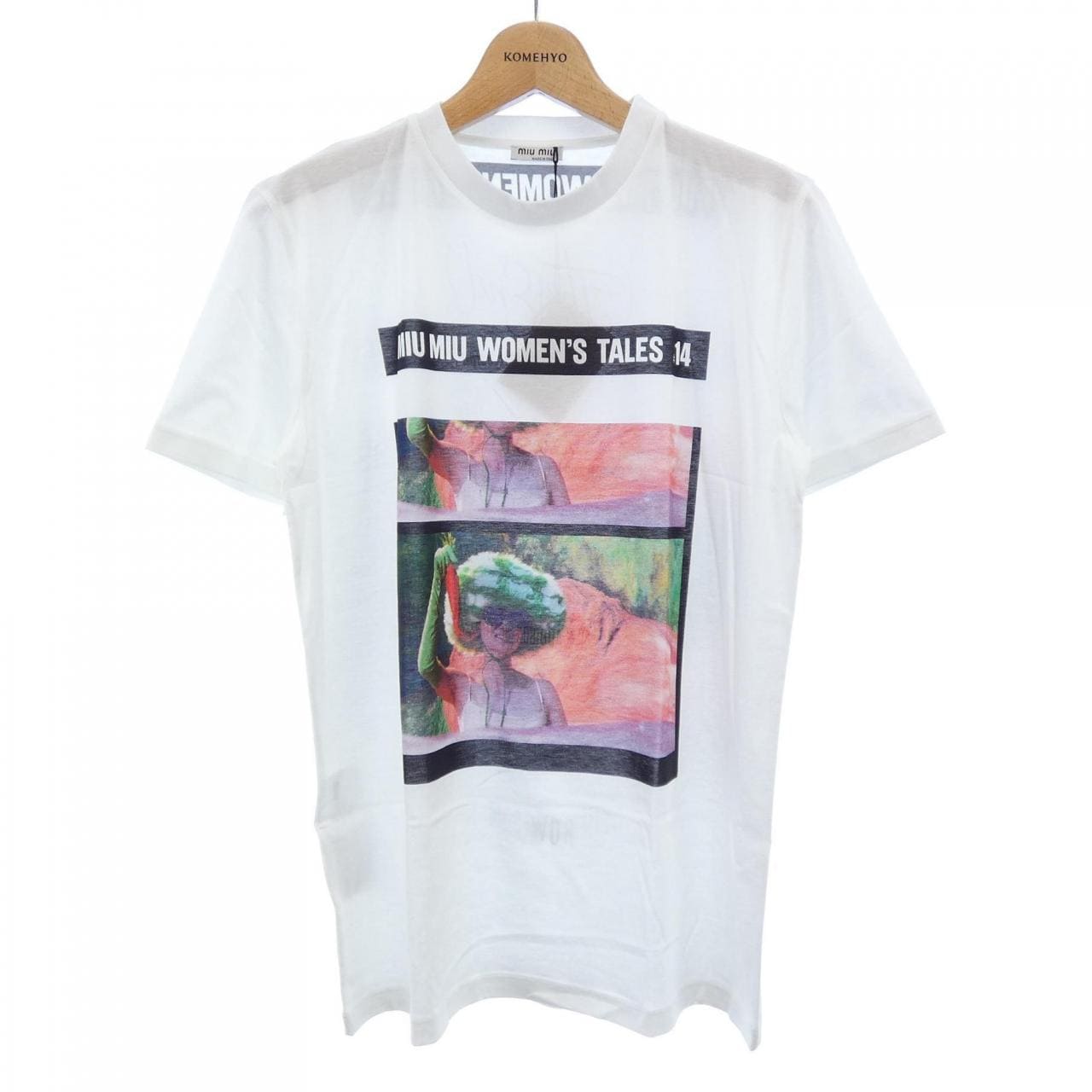 ミュウミュウ MIU MIU MJN057 1QD2 Tシャツ