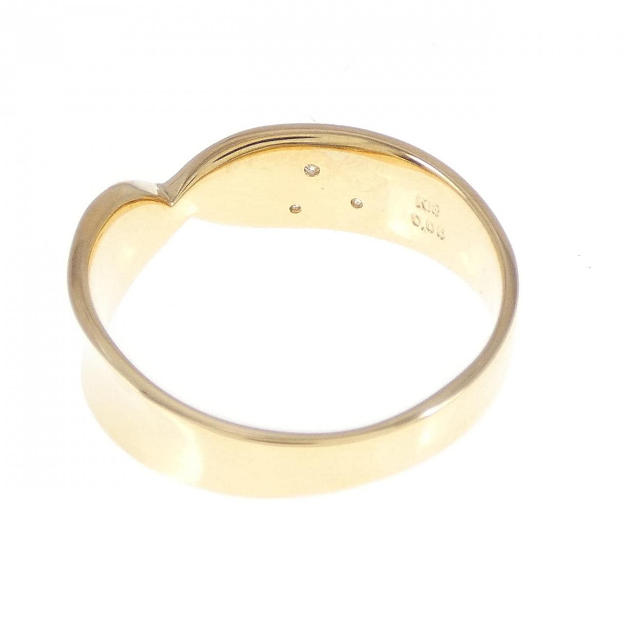 K18YG ダイヤモンド リング 0.06CT