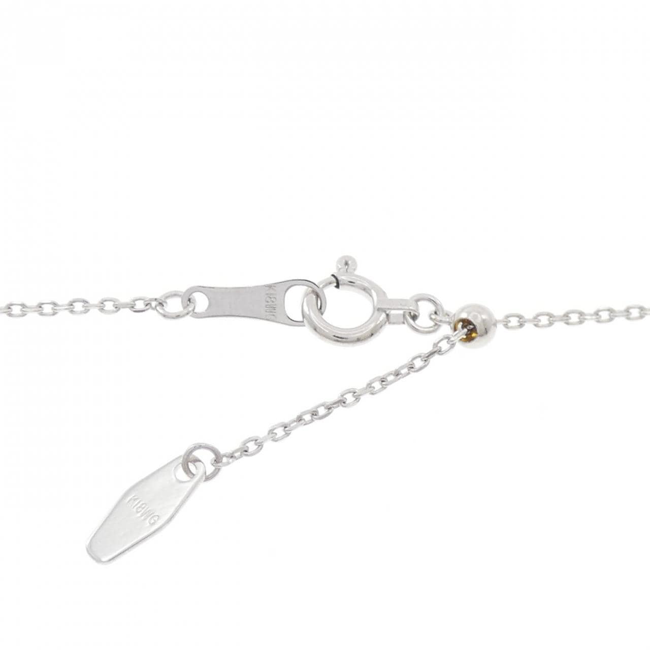 K18WG ハート ダイヤモンド ネックレス 1.00CT