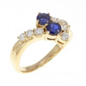 K18YG サファイヤ リング 0.61CT