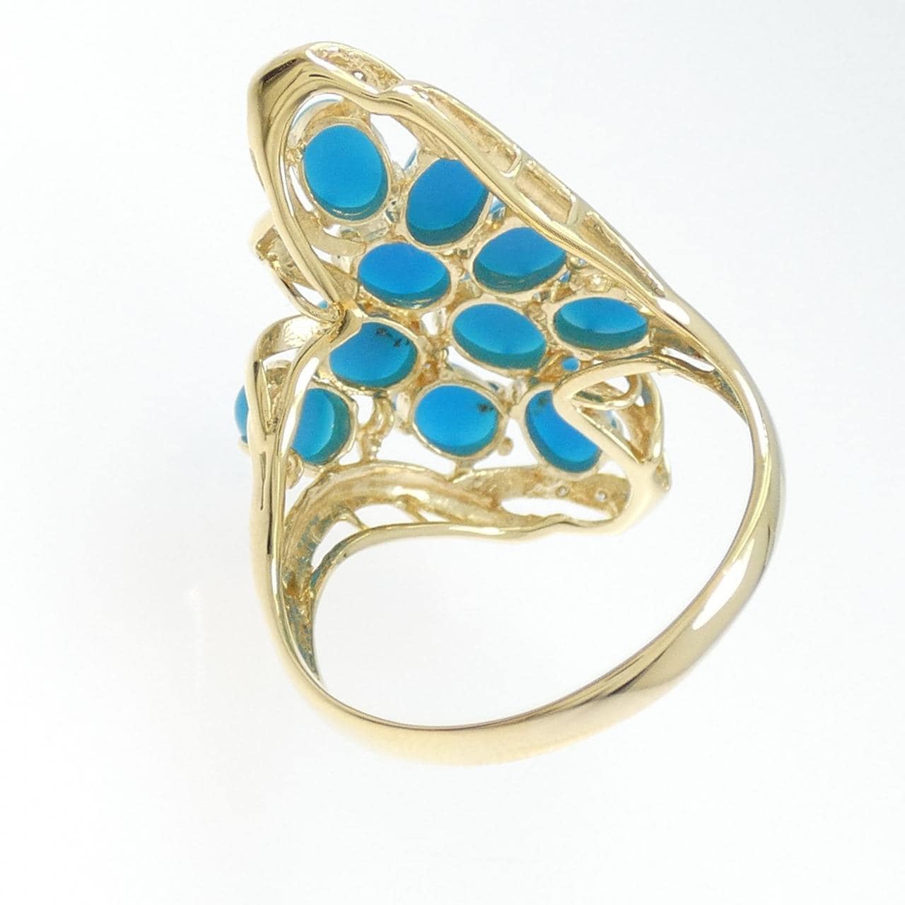 K18YG ターコイズ リング